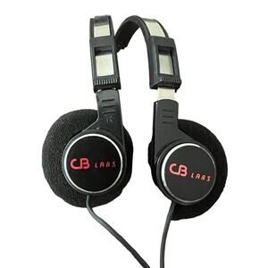 CB Labs‎ Wired Stereo Headphones 3.5mm On-Ear Adjustable Tested Working Retro